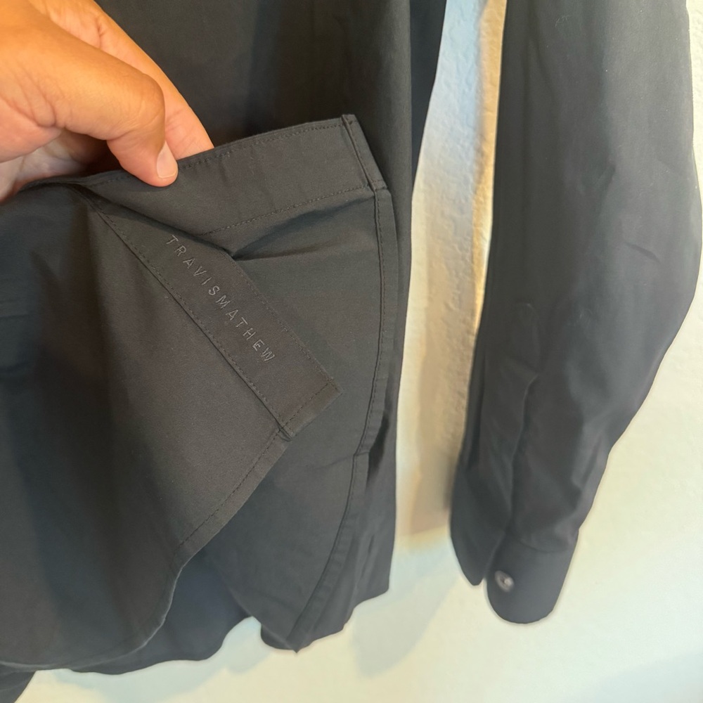 Travis Mathew Tech Cloud Button Down Size Large G… - image 4